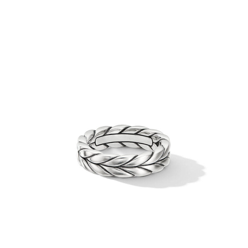 David Yurman Chevron Band Ring in Sterling Silver, 6mm