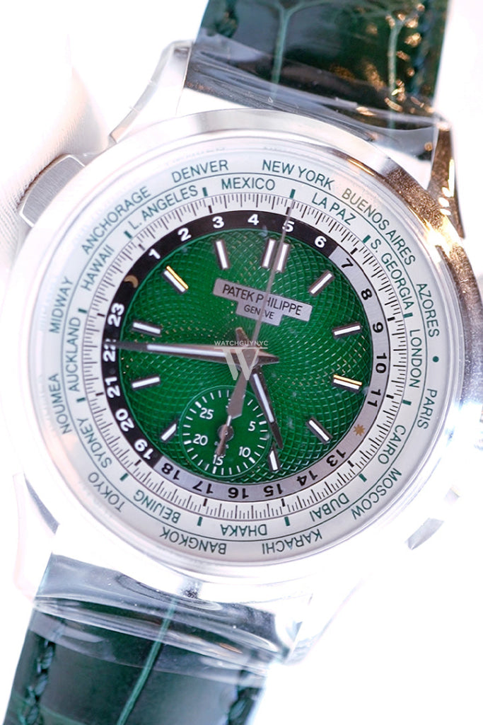 Patek Philippe Complications World Time Flyback Chronograph Platinum 5930P Watch