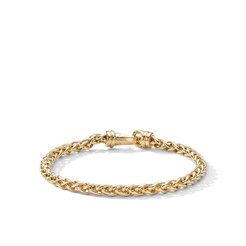 David Yurman Wheat Chain Bracelet in 18K Yellow Gold, 4mm