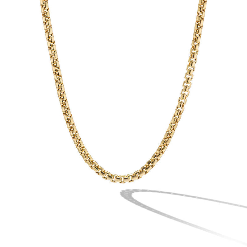David Yurman Box Chain Necklace in 18K Yellow Gold, 2.7mm
