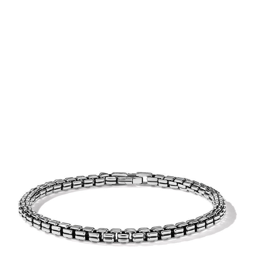 David Yurman Double Box Chain Bracelet in Sterling Silver, 4mm