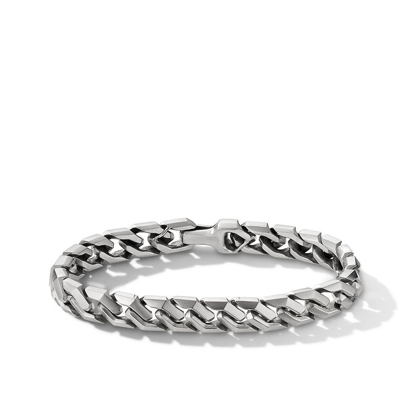 David Yurman Curb Chain Angular Link Bracelet in Sterling Silver, 8.7mm