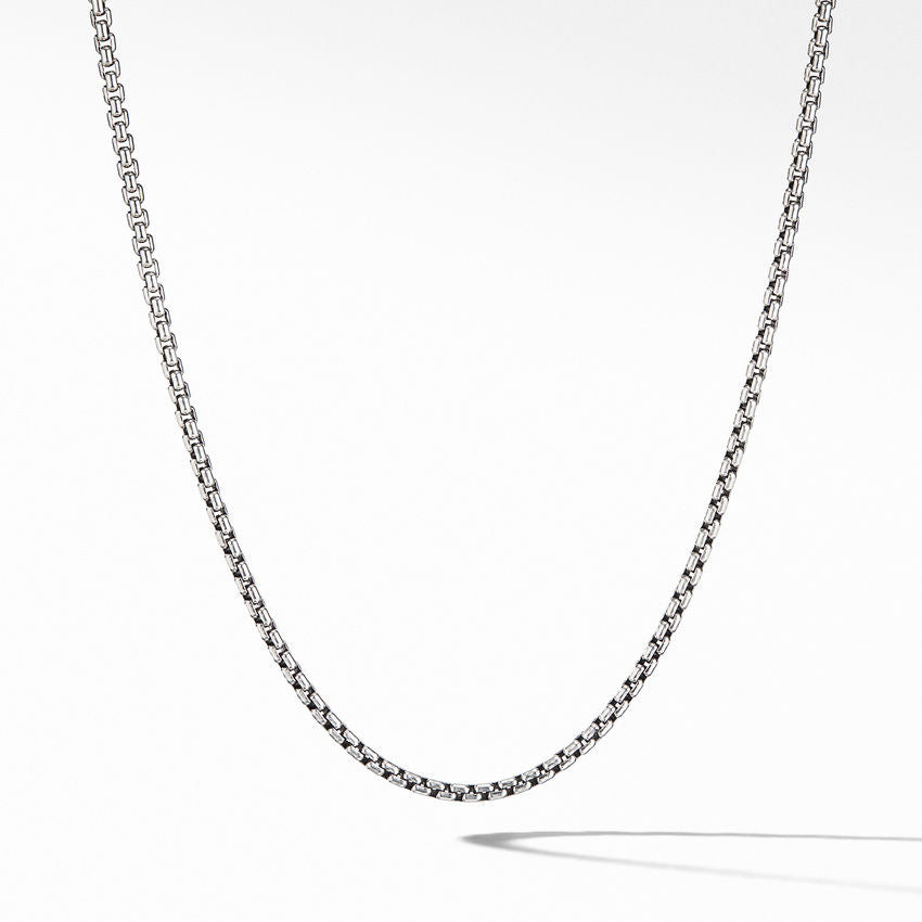 David Yurman Box Chain Necklace in Sterling Silver, 2.7mm