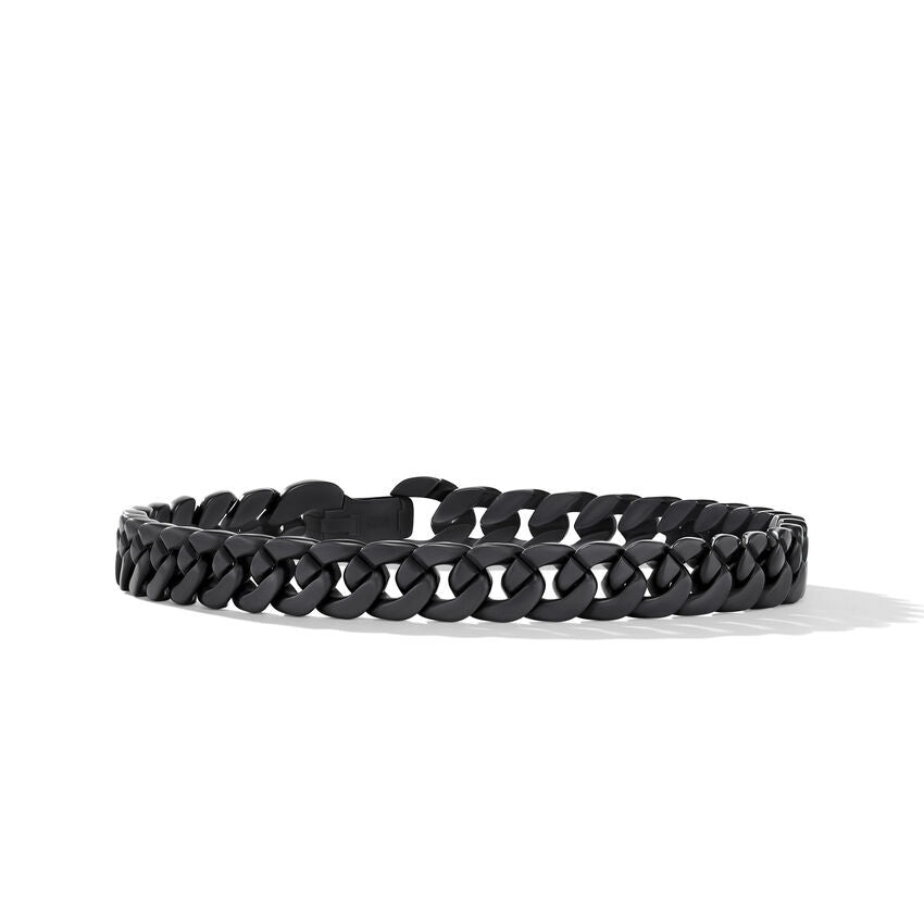 David Yurman Curb Chain Bracelet in Black Titanium, 8mm