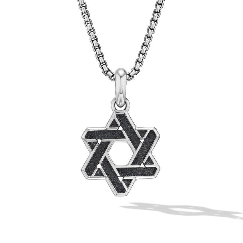 David Yurman Cable Star of David Amulet in Sterling Silver, 19mm