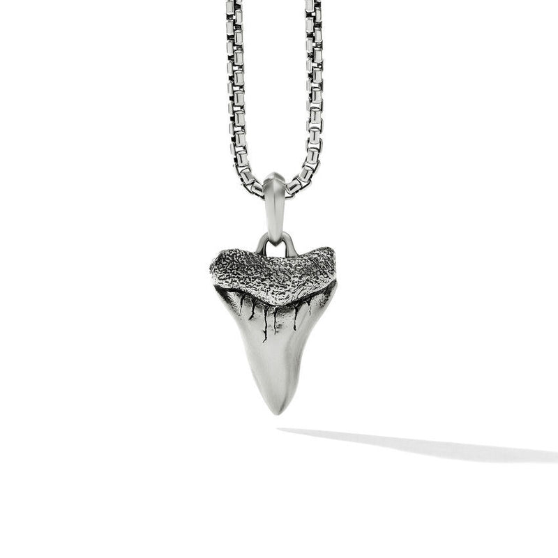 David Yurman Shark Tooth Amulet in Sterling Silver, 27mm