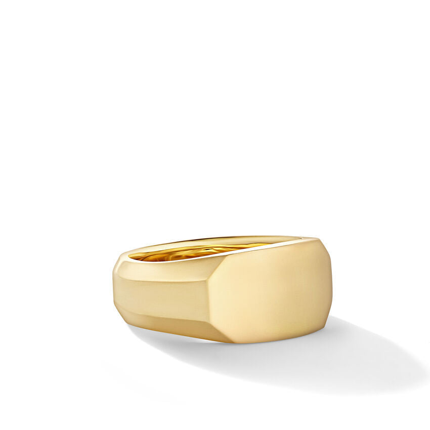 David Yurman Streamline® Cigar Band Ring in 18K Yellow Gold, 10.5mm