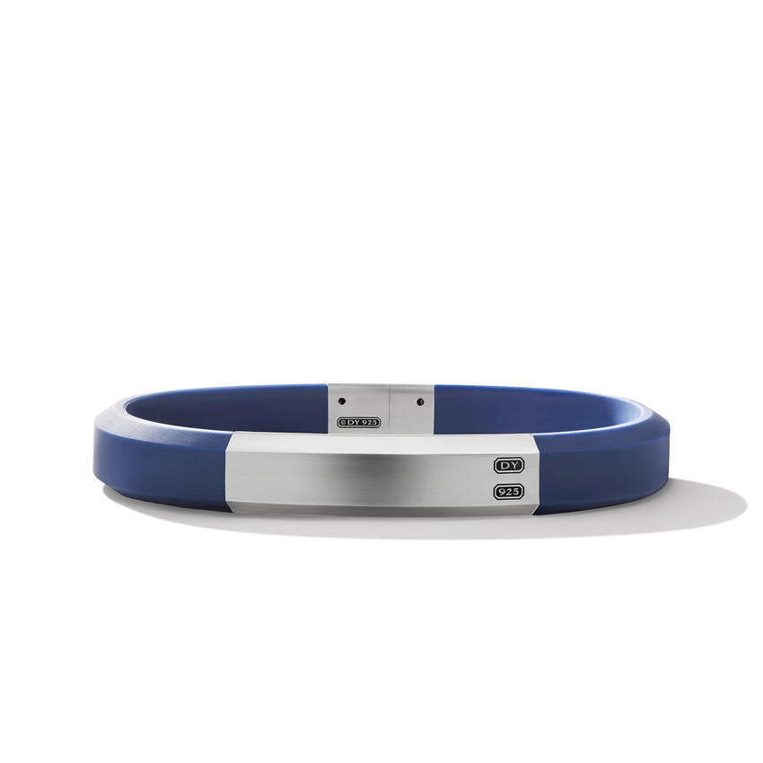 David Yurman Streamline® ID Blue Rubber Bracelet