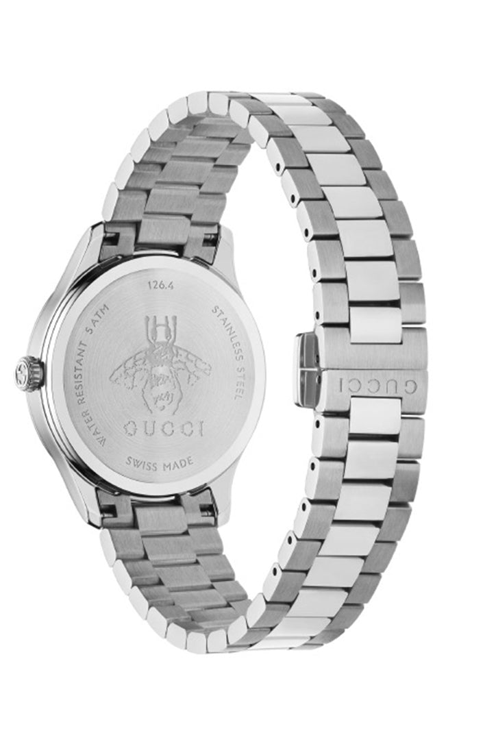 Gucci Ladies G-Timeless Stainless Steel Blue Lapis Watch YA1265043