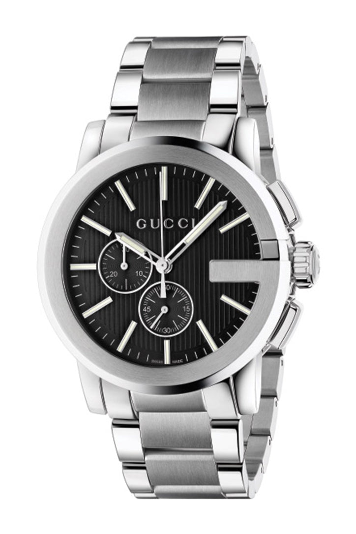 Gucci G-Chrono Men`s XL 44mm Black Watch YA101204