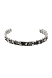 Gucci Sterling Silver GG Marmont Cuff 7in YBA551903001018 - FINAL SALE
