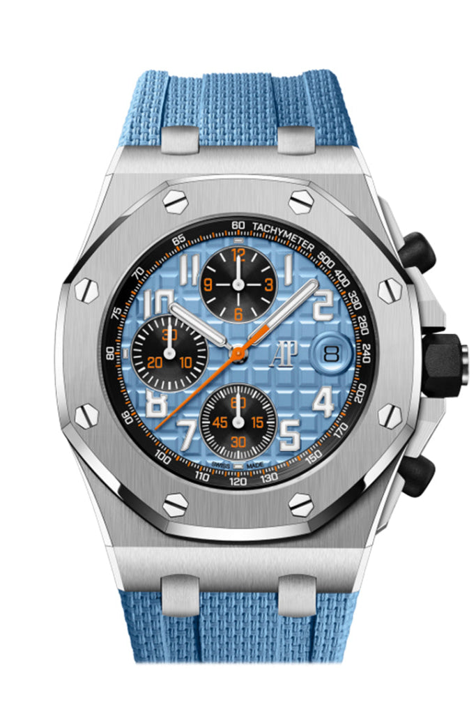 Audemars Piguet Royal Oak Offshore 42 Blue Dial Rubber Strap Watch 26238St.oo.a340Ca.01