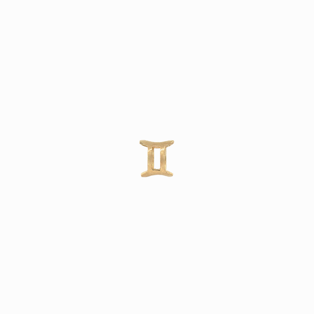 BY LIME Eclipse Gemini Zodiac Charm 10K Gold