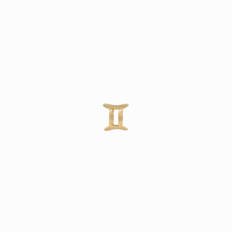 BY LIME Eclipse Gemini Zodiac Charm 10K Gold