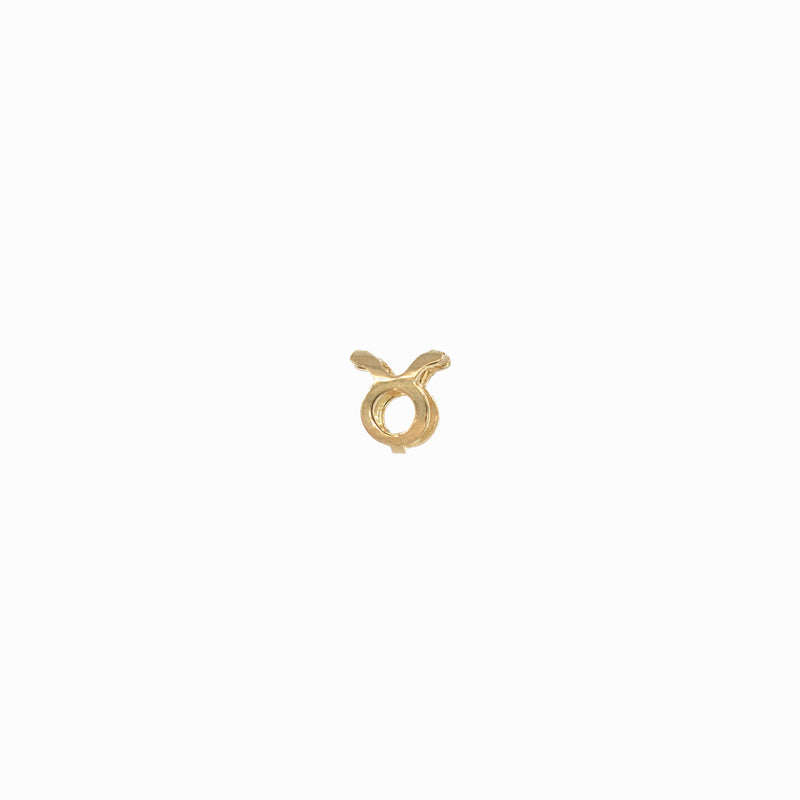 Eclipse Taurus Zodiac Gold Charm