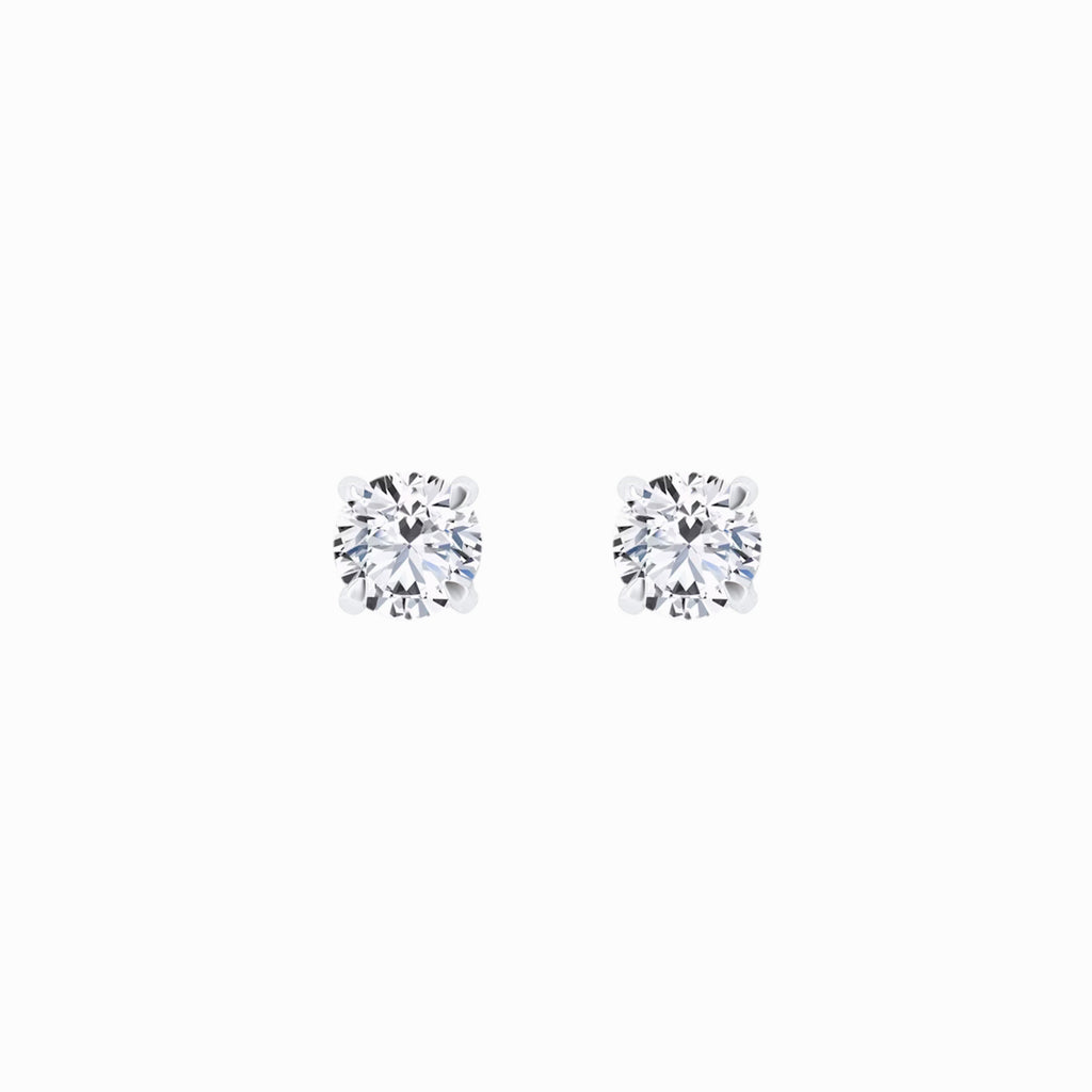 Lab Diamond Round Solitaire Stud Earrings (0.46 ct. tw.)