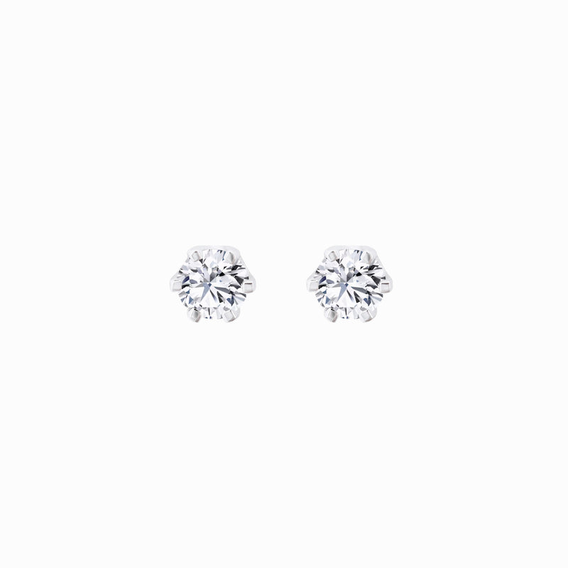 Lab Diamond Round Solitaire Stud Earrings (0.42 ct. tw.)