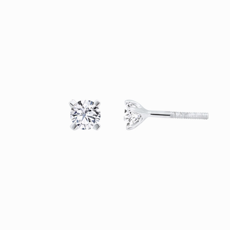 Lab Diamond Round Solitaire Stud Earrings (0.47 ct. tw.)