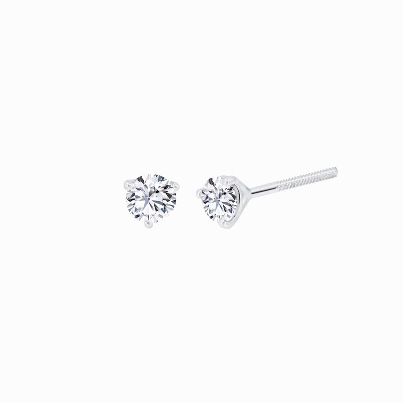 Lab Diamond Round Solitaire Stud Earrings (0.51 ct. tw.)