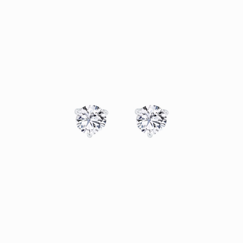 Lab Diamond Round Solitaire Stud Earrings (0.51 ct. tw.)