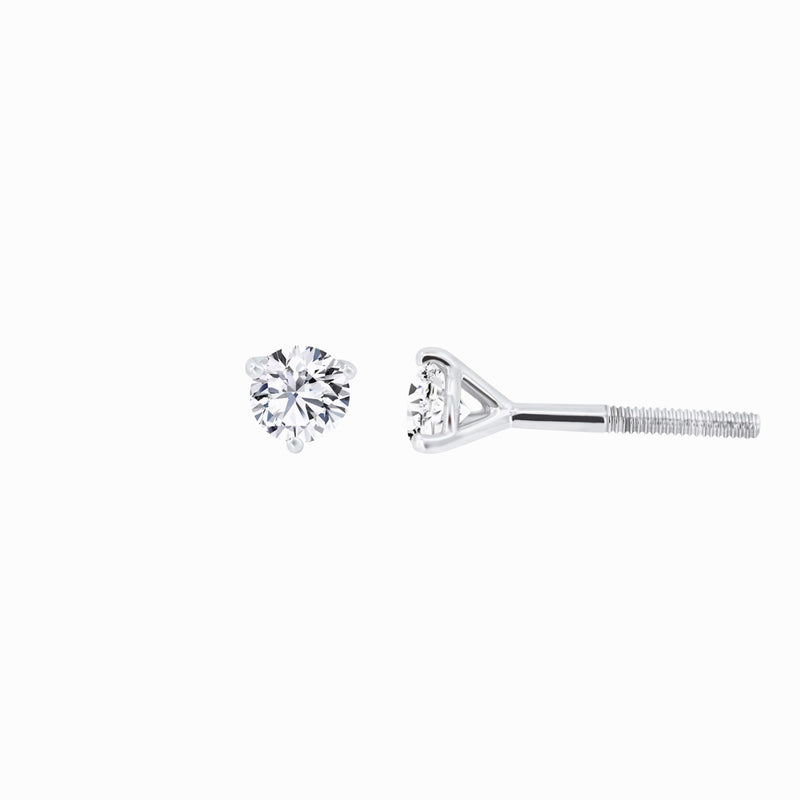 Lab Diamond Round Solitaire Stud Earrings (0.51 ct. tw.)