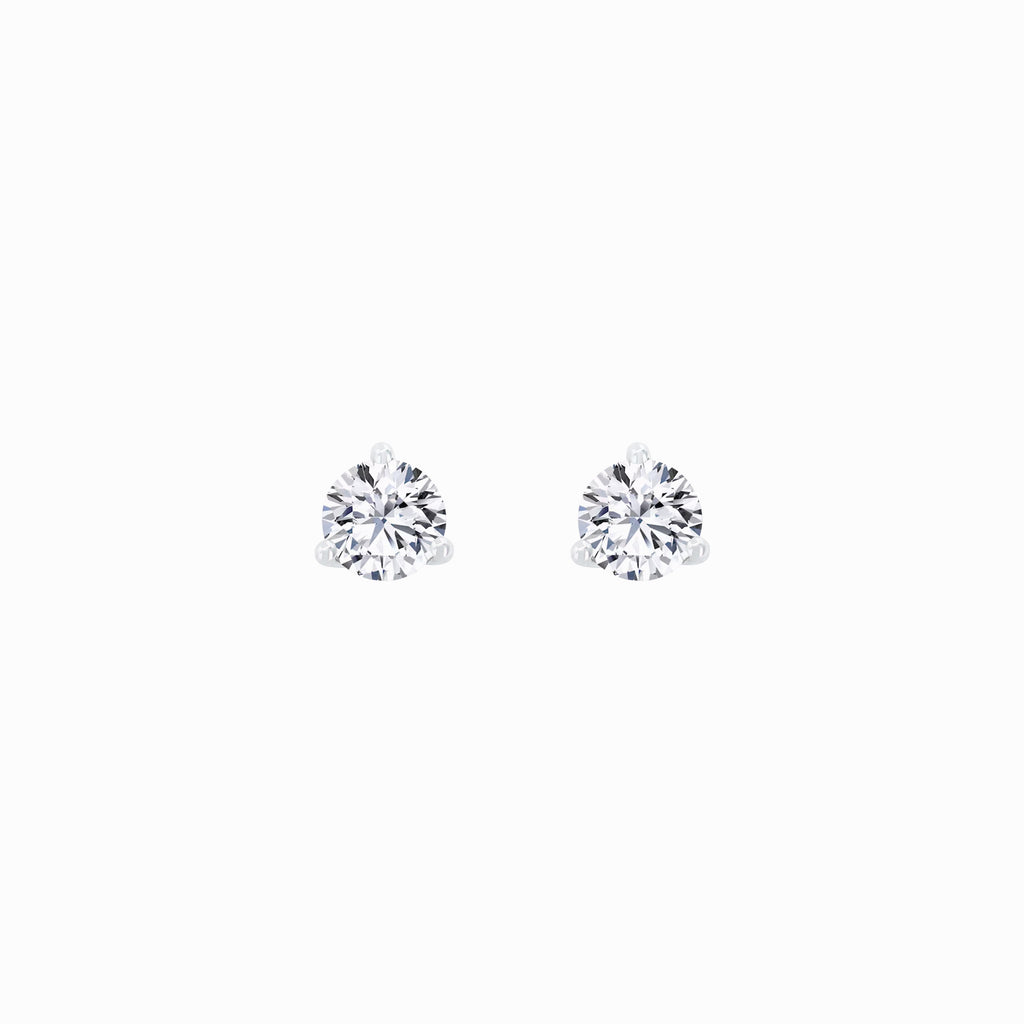 Lab Diamond Round Solitaire Stud Earrings (0.48 ct. tw.)