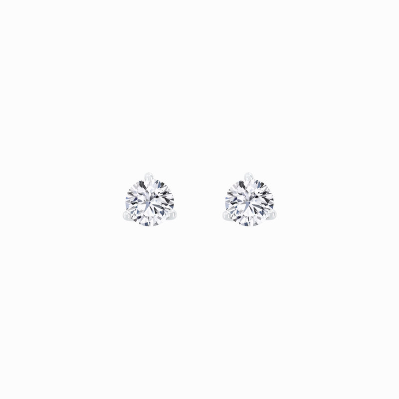 Lab Diamond Round Solitaire Stud Earrings (0.48 ct. tw.)