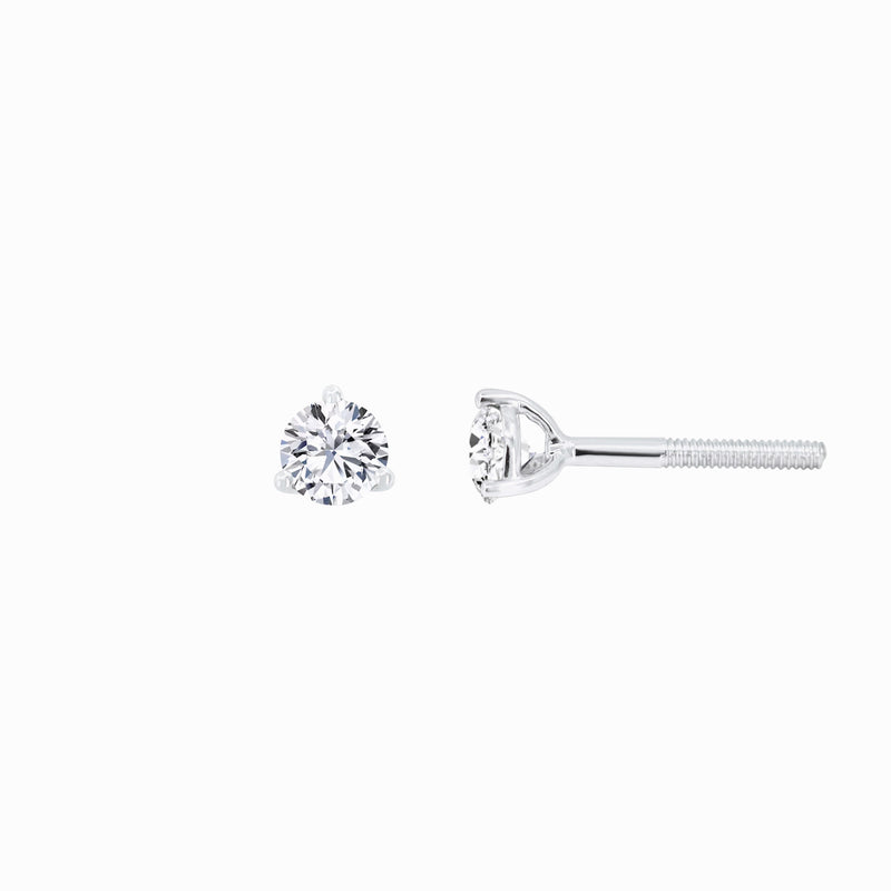 Lab Diamond Round Solitaire Stud Earrings (0.48 ct. tw.)