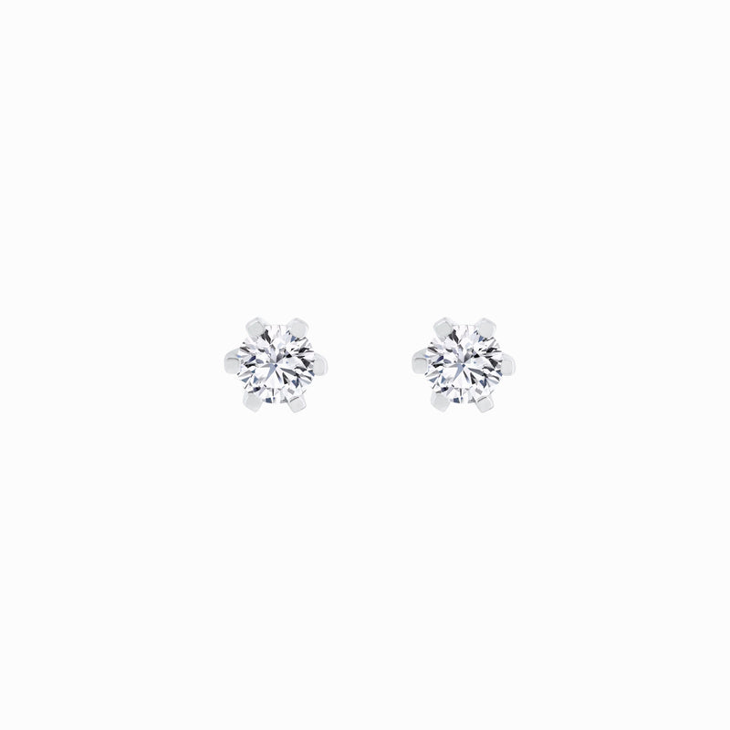 0.9970Lab Diamond Round Solitaire Stud Earrings 14K Gold (0.42 ct. tw.)