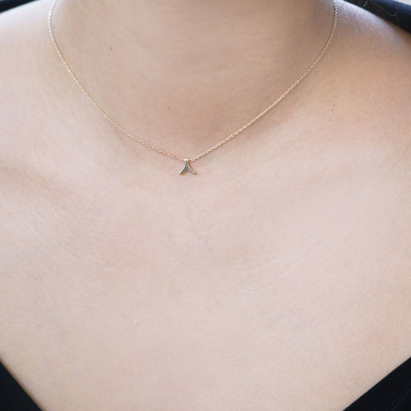 BY LIME Hangul Korean Letter Necklace 14K Gold ㅅ