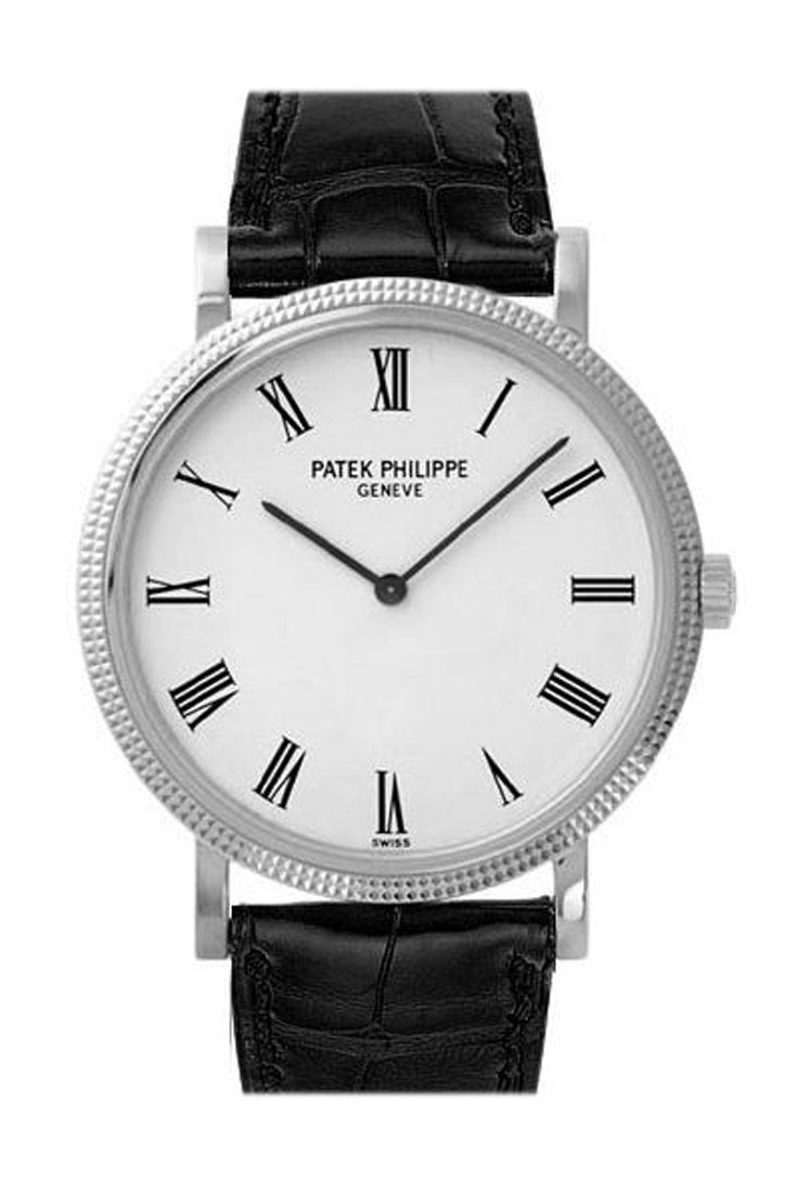 Patek Philippe Calatrava White Dial 18k White Gold 36 Men's Watch 5120G
