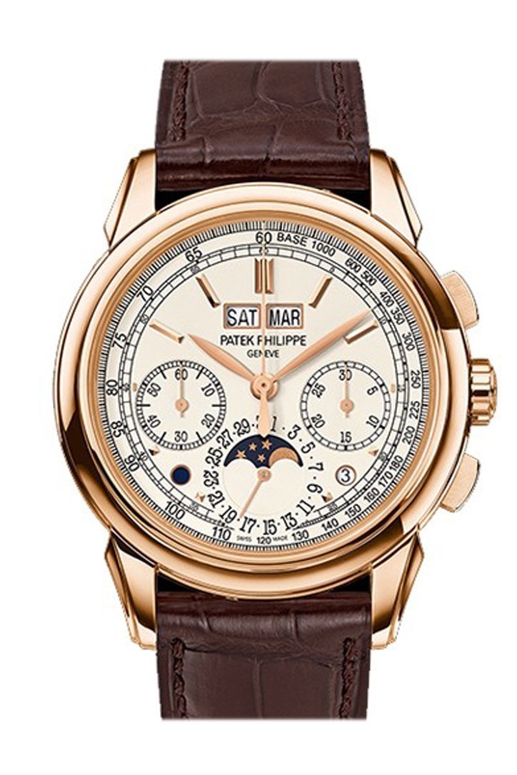 Patek Philippe Grand Complications Silver Dial 18K Rose Gold Mens Watch 5270R-001