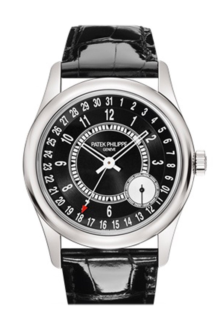 Patek Philippe Calatrava White Gold Black Dial 39 Men's Watch 6006G