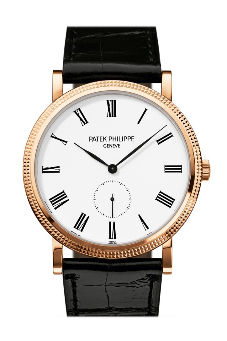PATEK PHILIPPE Calatrava White Dial 18kt Rose Gold Men's Watch 5119R-001
