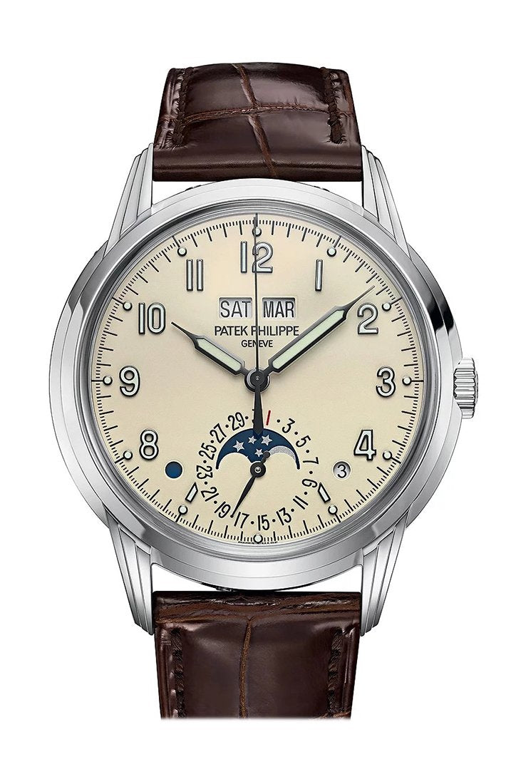 PATEK PHILIPPE Grand Complications Lacquered Cream Dial Automatic Men's Perpetual Calendar Watch 5320G-001