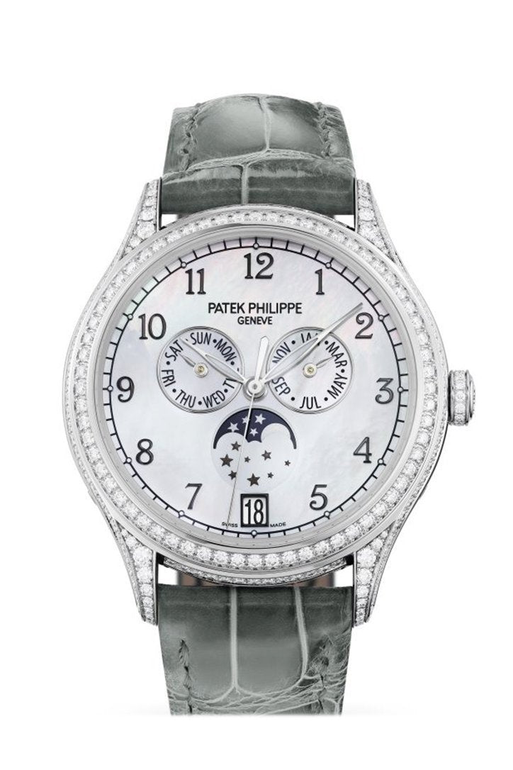 Patek Philippe Grand Complications Automatic Diamond White Dial Watch 4948G-010