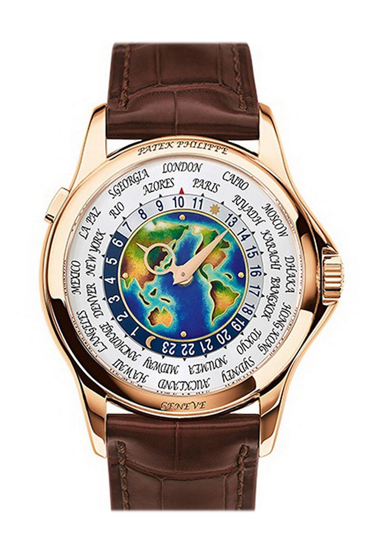Patek Philippe Complications Rose Gold World Time Enamel Dial 1 5131R-010