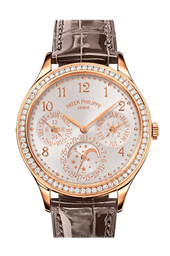 Patek Philippe Grand Complications Silvery Opaline Dial 18K Rose Gold Men's Watch 5496R-001
