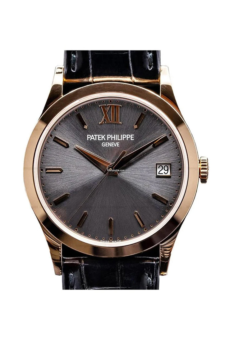 Patek Philippe Calatrava Limited Edition 38 Grey Dial Rose Gold Watch 5296R-016