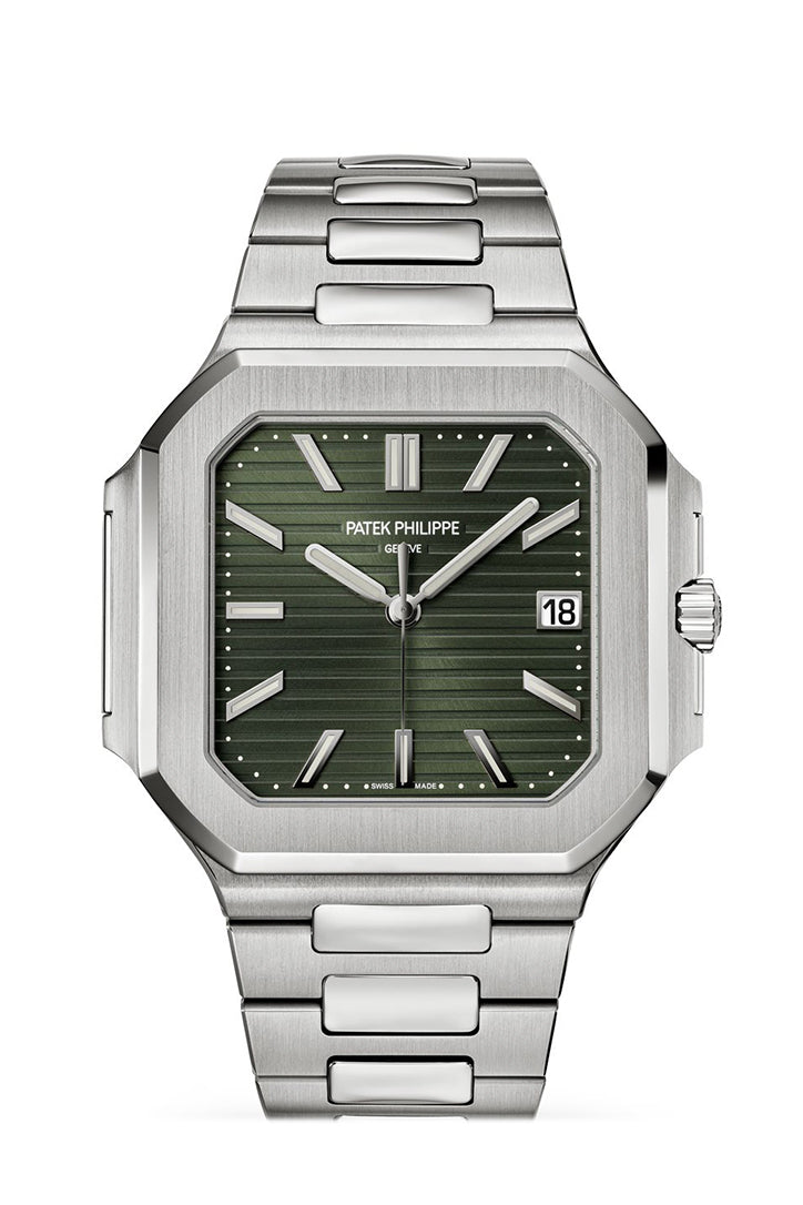 Patek Philippe Cubitus Olive Green Dial Stainless Steel Watch 5821/1A