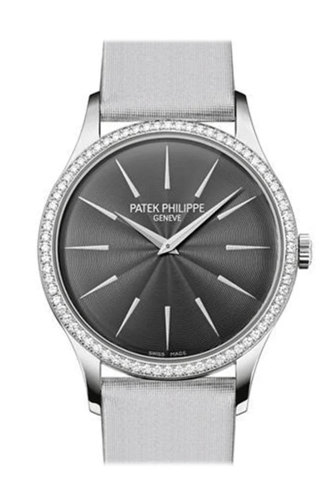Patek Philippe Calatrava Ladies Hand Wound SilverDial Watch 4897G-010