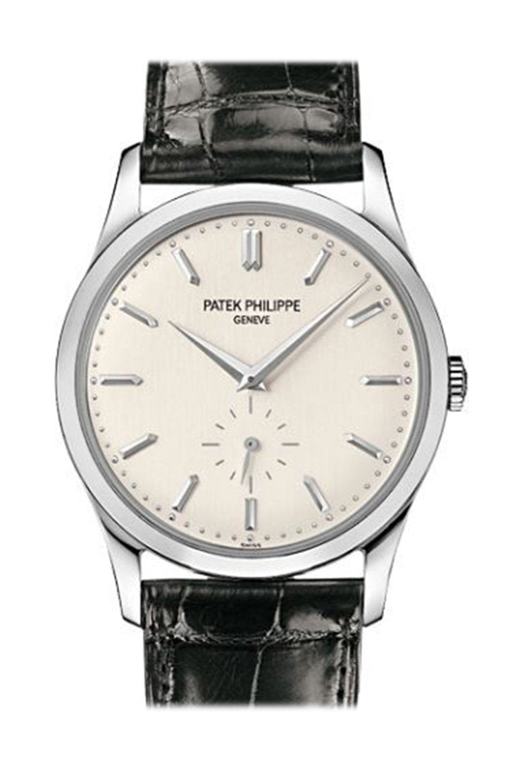 Patek Philippe Calatrava Silver Dial 18KWhite Gold Men's Watch 5196G-001