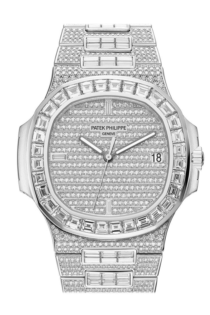 Patek Philippe Nautilus Diamonds Mens Watch 5719/10G-010 5719/10G