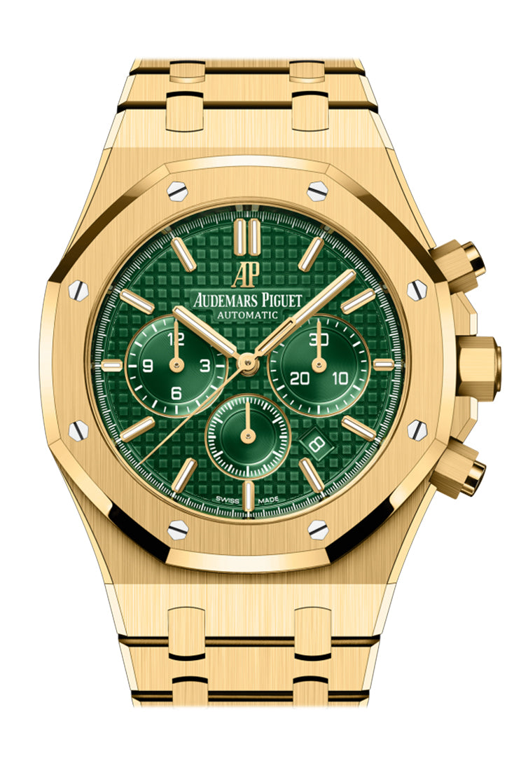 Audemars Piguet Royal Oak 41 Chronograph Green Dial Watch 26331BA