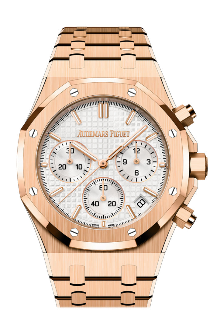 Audemars Piguet Royal Oak 41 50th Anniversary Rose Gold Silver Dial 26240OR.OO.1320OR.03