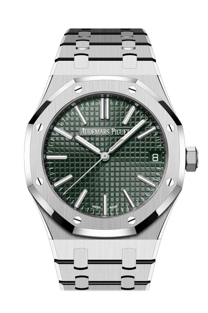Audemars Piguet Royal Oak Khaki Green Dial Stainless steel Watch 15510ST.OO.1320ST.09