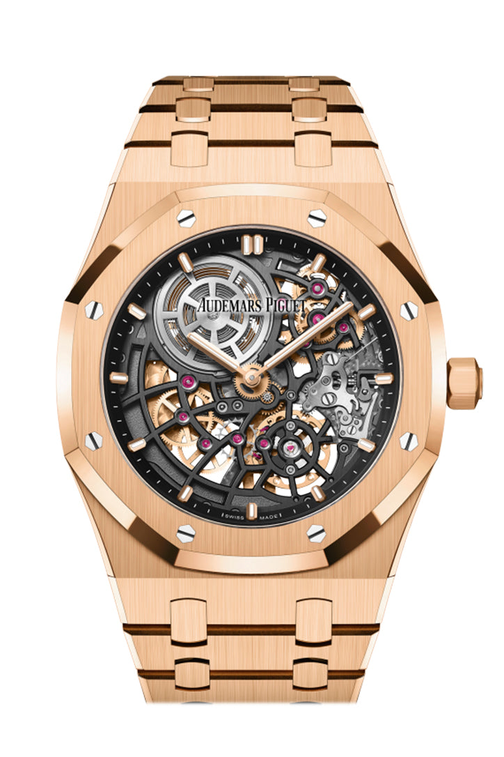 Audemars Piguet Royal Oak 39 Jumbo Extra Thin Openworked Rose Gold Watch 16204OR.OO.1240OR.03