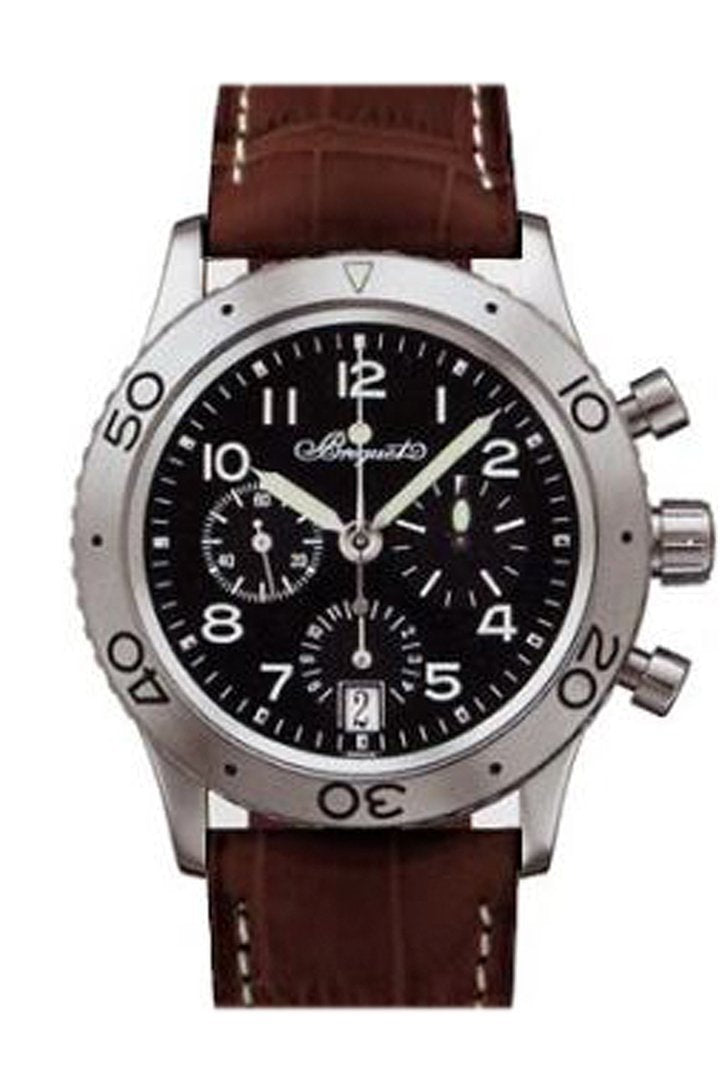 Breguet Marine Black Dial Rubber Men's Watch 5827BR/Z2/5ZU
