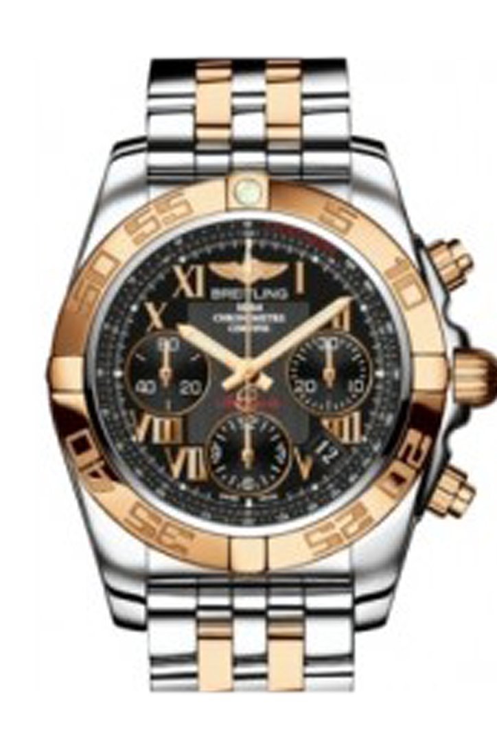 Breitling Chronomat 41 Automatic Chronograph Mens Watch Cb014012.bc08.378C Black