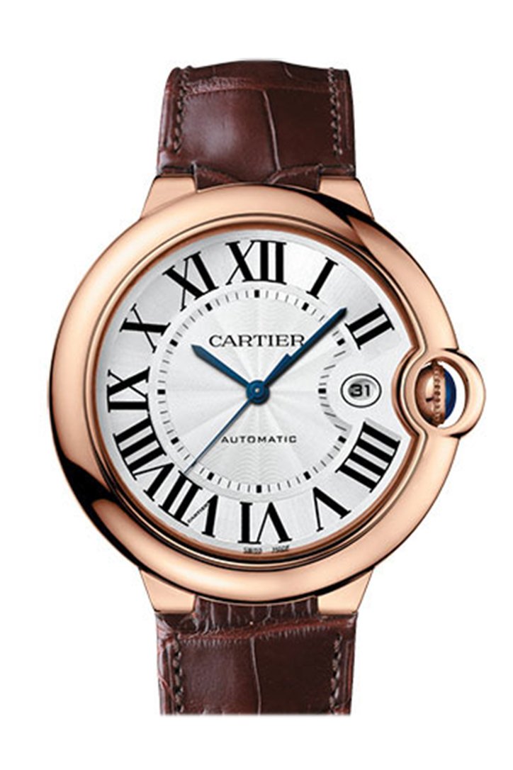 까르띠에 발롱블루 Cartier Ballon Bleu 42MM de Automatic Rose Gold  Men's Watch WGBB0017